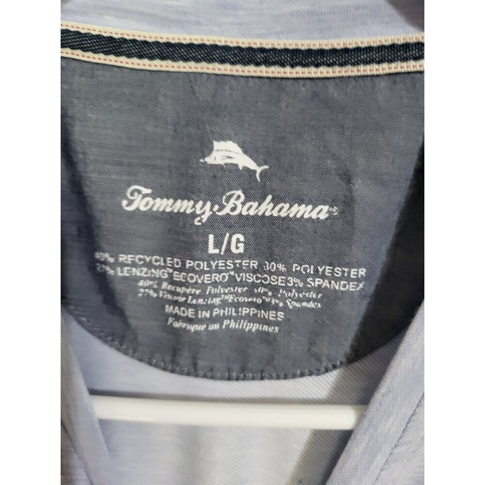 Tommy Bahama Men’s LG Coasta Vera V-Neck Short Sleeve T Shirt Blue Resort - Picture 3 of 7